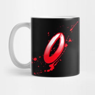 Bloody letter O Mug